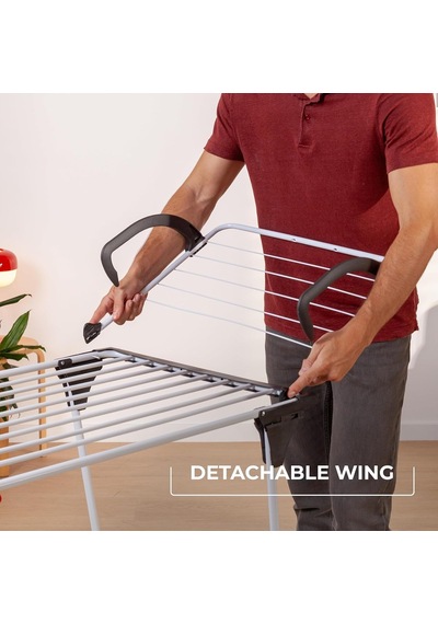 Vileda Premium 2in1 Masa Çamaşır Askılığı Alüminyum Teller Beyaz - 180 X 57 X 91 Cm Çok Renkli