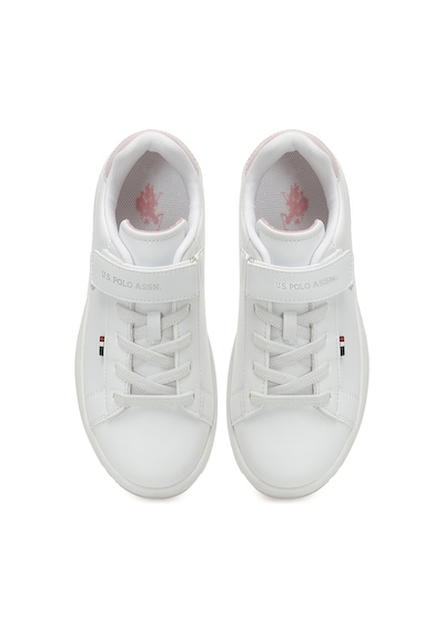 U.s. Polo Assn. Enıya Jr 5fx Beyaz Kız Çocuk Sneaker Beyaz-Pudra