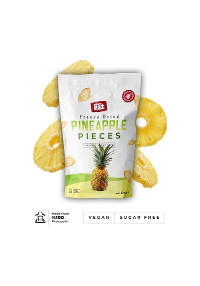 Ananas Kuru Meyve Cipsi 20 G X 3adet Dondurularak Kurutulmuş Meyve 20 G