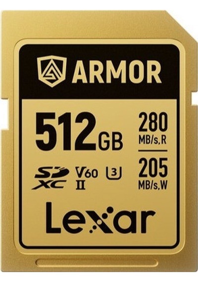 Lexar Armor Gold 512gb Profesyonel Seri Sd Kartı Lsdamgl512g-rnnng - 280mb/s Okuma 205mb/s Yazma V60 C10 U3