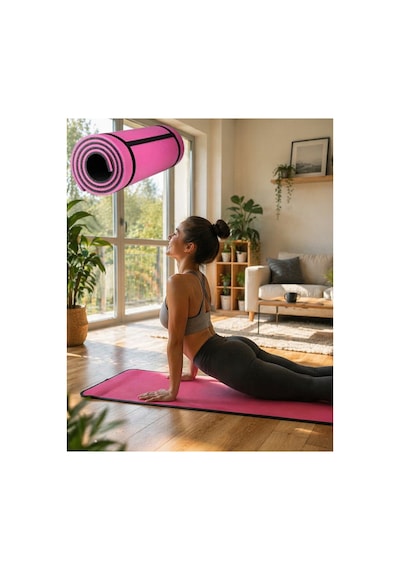 10 Mm Fitness Yoga Matı Kaymaz Yüzey Çift Taraflı Kullanım Dayanıklı Eva Malz - Wısıpı8641-4