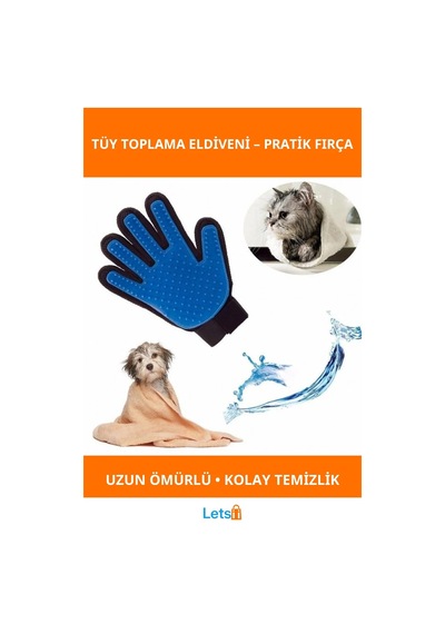 Kedi Köpek Tüy Toplama Eldiveni Pratik Ve Kullanışlı
