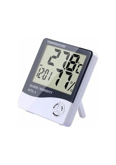 Lcd Elektronik Alarm Saat Termometre Higrometre Hava Istasyonu Kapalı Alandaki Masa Saati