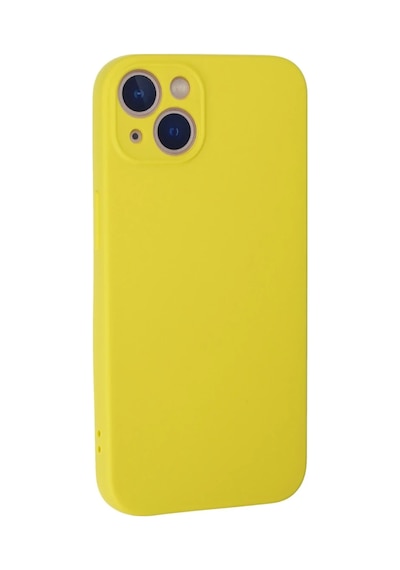 Apple Apple Uyumlu iPhone 13 Mini Kılıf Nano İçi Kadife Silikon - Sarı 0.2M-Çok Renkli