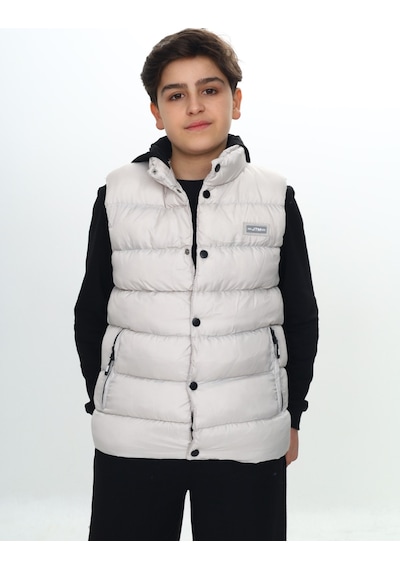 Toontoy Kids Toontoy Erkek Çocuk Göğsü Armalı Şişme Yelek Bej