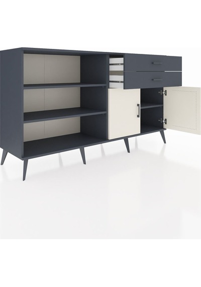 Hyperion Konsol 3 Raflı 2 Çekmeceli 2 Kapaklı 176x44x99 Antrasit- Antrasit-aytaşı/antrasit Hyperion Konsol 3 Raflı 2 Çekmeceli 2 Kapaklı 176x44x99 Antrasit- Antrasit-aytaşı/antrasit