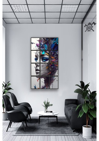 12 Parça Renkli Güzel Kadın Çerçeve Görünümlü Mdf Tablo Duvar Süsü Hediyelik Eşya 45cm X 85cm Renkli - 602507761 Renkli 12 Parça Renkli Güzel Kadın Çerçeve Görünümlü Mdf Tablo Duvar Süsü Hediyelik Eşya 45cm X 85cm Renkli - 602507761 Renkli