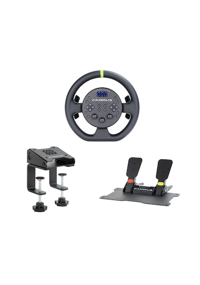Cammus C5 5nm Direct Drive Simülasyon Direksiyonu - Cp5 Pedallı Ve Masa Tutuculu Tam Set