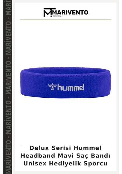 Delux Serisi Hummel Headband Mavi Saç Bandı Unisex Hediyelik Sporcu Çok Renkli