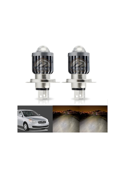 Hyundai Accent Era Mercek Led Xenon Uzun - Kısa Tek Renk Beyaz Şimşek Etkili