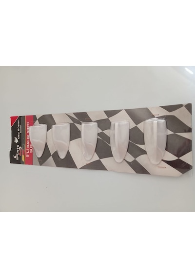 Shoestanbul 5Li Balık Sırtı Anten Beyaz Balina Anten Mini Süs Anten