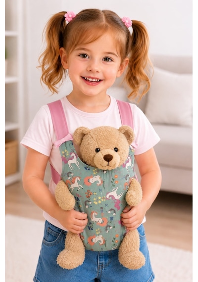 Oyuncak Bebek Kangurusu/kız Çocuk Ana Kucağı 005