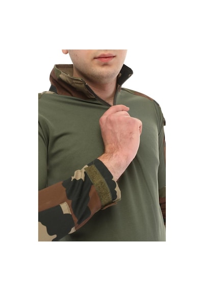 Single Sword Sword Dirsek Detaylı Polo Yaka Kadın&erkek Combat T-shirt Single Usa