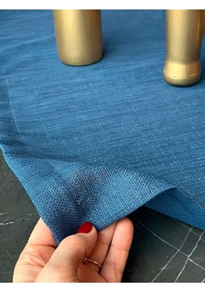 Valerium Simli İndigo Runner 40x150cm Indigo