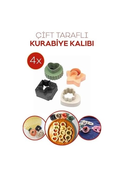 Sunplast Çift Taraflı Kurabiye Kalıbı 50 x 22
