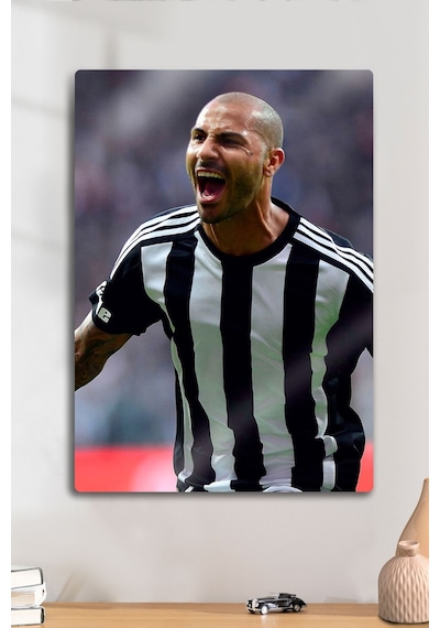 Metal Levha, Ricardo Quaresma Q7 Bessiktas - Parlak Dekoratif Sporcu Duvar Tablosu