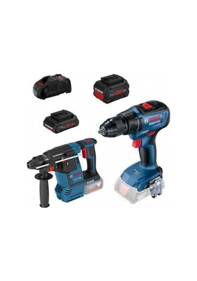 Bosch GSR 18V-50 + GBH 18V-26 1x 4.0 & 8.0 AH