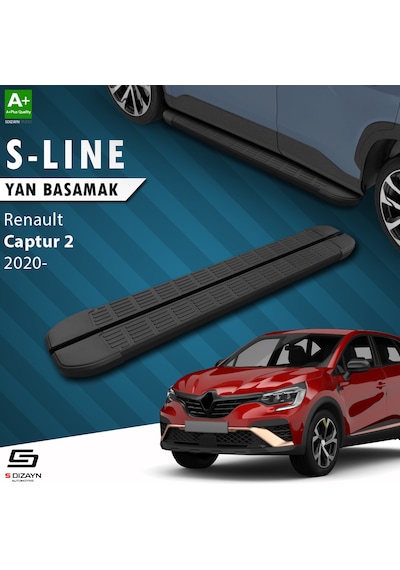 S-Dizayn Renault Captur 2 S-Line Siyah Yan Basamak 183 Cm 2020 Üz