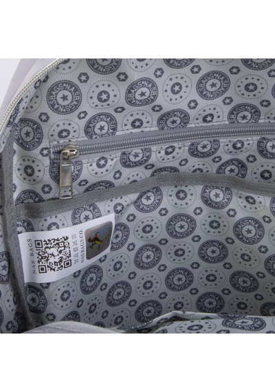 Nas Bag Büyük Boy Unisex Hafif Ve Su Geçirmez Çok Gözlü Sırt Çantası Gri