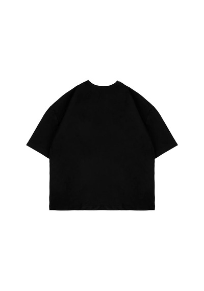 Tarzsokak Eternal Text Baskılı Oversize Unisex Siyah Siyah