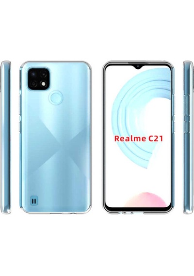 Realme C21 Kilif Zore Seffaf Ince Ve Esnek Süper Silikon Kilif 505127319