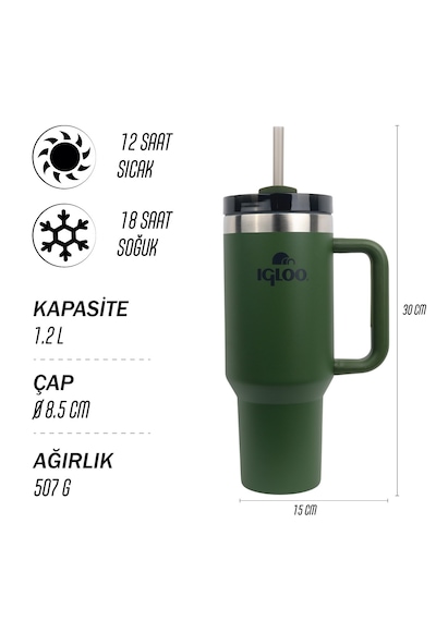Igloo Stadler Thermo-mug 1.2 Litre Haki