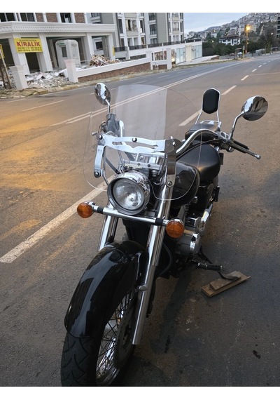 Motocam Honda Shadow 750 Ön Cam 1999-2010 Model 45cm Şeffaf Renkli 4mm Aparatsız