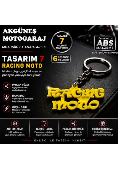 7 Çeşit Motosiklet Temalı 3d Anahtarlık Motosiklet Severlere Özel