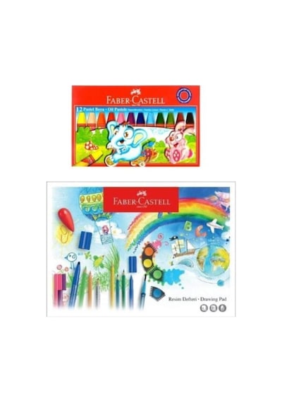 Faber-castell Okul Ögrenci Kirtasiye Boya Seti Ofisinn-044 Mavi