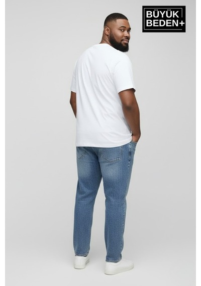 Süperlife Büyük Beden Erkek Basic Tişört Pamuklu Düz T-shirt 3xl-6xl Spr26bts10 Beyaz Süperlife Büyük Beden Erkek Basic Tişört Pamuklu Düz T-shirt 3xl-6xl Spr26bts10 Beyaz