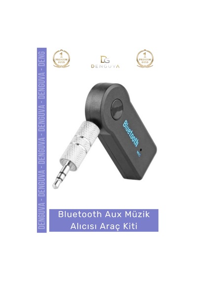 Araçkiti Kablosuz Bluetooth Ses Aktarım Modülü Mikrofonlu Handsfree Aux Müzik Alıcısı Araç Kiti