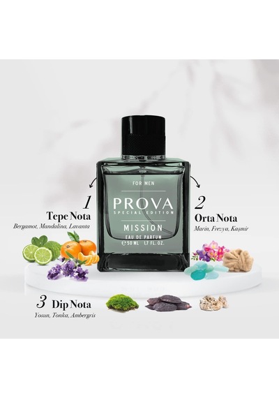 Prova Special Edition Mission Aromatik Odunsu Koku Edp Erkek Parfümü 50 Ml Amber