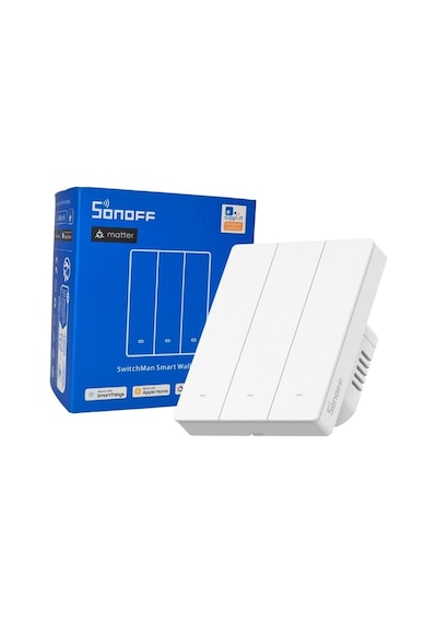 Sonoff M5-3c-80w Matter Wi-fi 3 Kanallı Akıllı Duvar Anahtarı