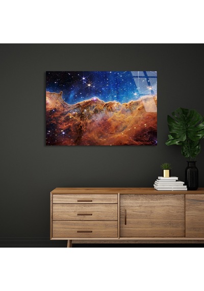 Yıldız Bulutsu - Cam Tablo - Deg1076 70 X 50 Cm