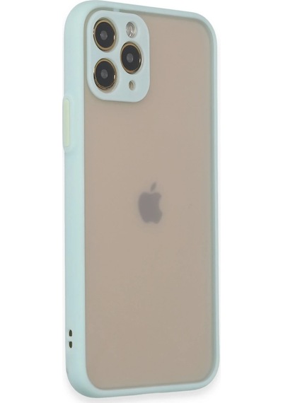 Uryport Apple iPhone Uyumlu 11 Pro Kılıf Montreal Silikon Kapak - Turkuaz Çok Renkli