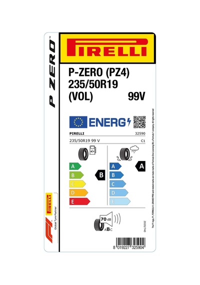 Pirelli 235/50R19 99V Pzero Pz4 Vol Yaz Lastiği 2025