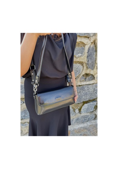 Just Polo Kadın Yeni Sezon Çapraz Askılı Günlük & Özel Günlere Uygun Şık El Ve Omuz Çantası Ebat: 28 X 13 Cm Siyah 36404519