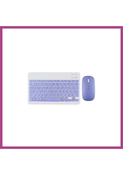 Gees Global Kyb71 Kablosuz Türkçe Q Klavye Mouse Set - Lila Gbzs Diğer