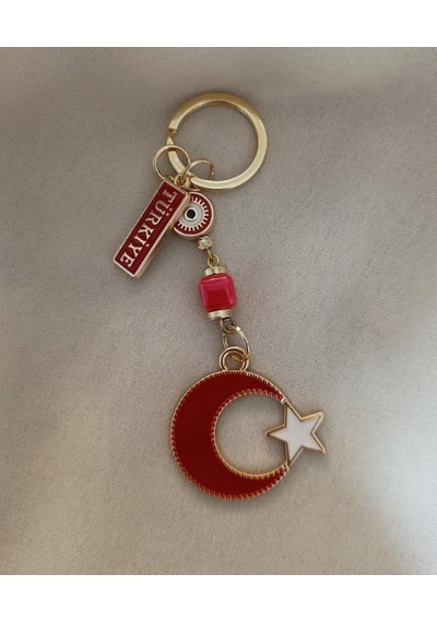 Anahtarlık Ay Yıldız Türk Bayrağı Çanta Süsü Türkiye Yazılı Araba Dikiz Ayna Aksesuar