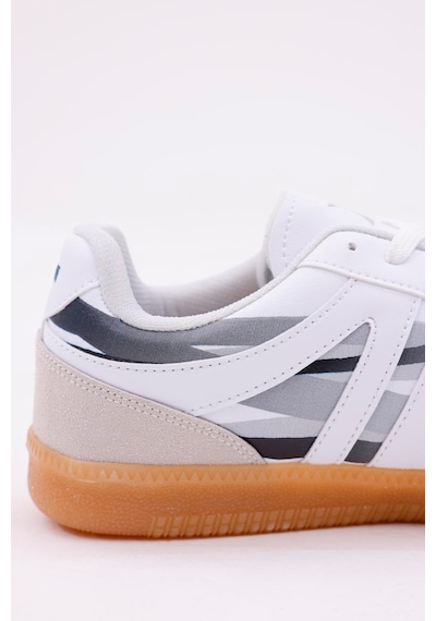 Dijital Baskı Unisex Beyaz-füme Sneaker Ayakkabı Beyaz-füme