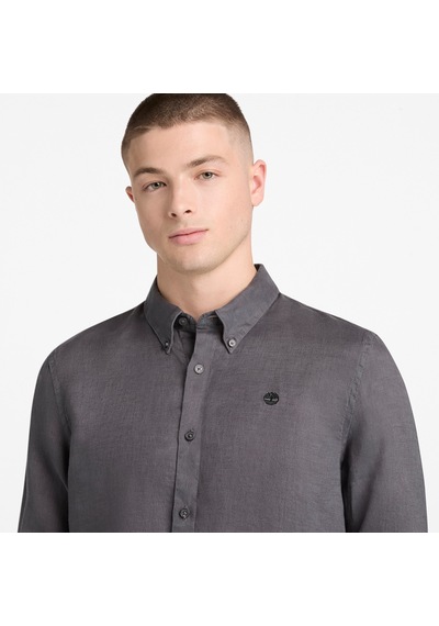Timberland Mill Brook Linen Shirt Erkek Gömlek-33632 Siyah
