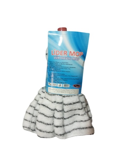 Lider Wellsoft Mop Paspas Mop Yedek Ucu Ve Ahşap Sapı İle Takım