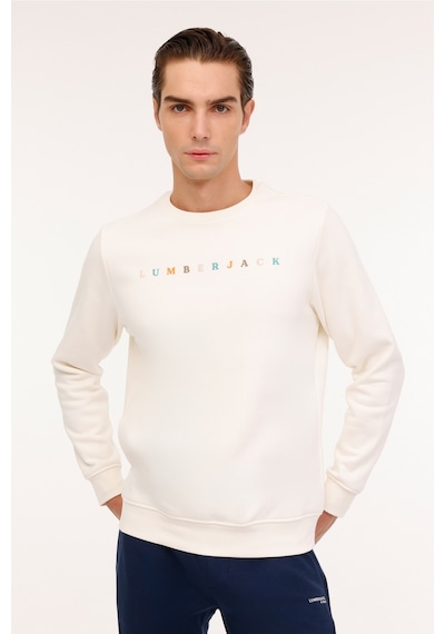 Lumberjack Ml Week 16wk1003 4pr Ekru Erkek Sweatshirt 000000000101888073 Bej-antrasıt Bej - Antrasıt