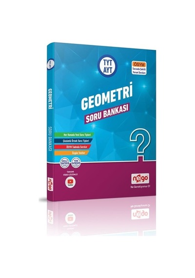 Nego Yayınları Tyt-Ayt Geometri Soru Bankası