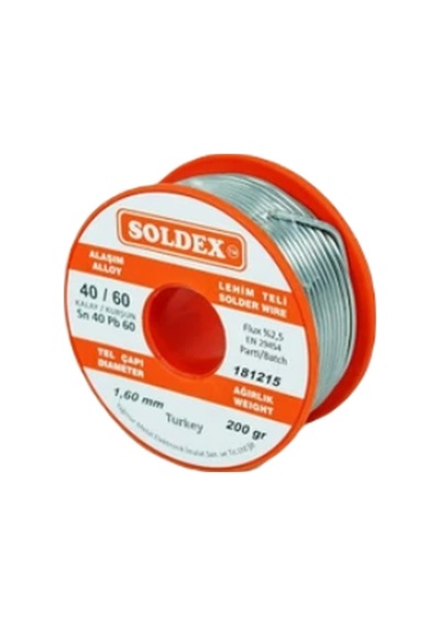 Sn40 Pb60 Lehim Teli - 1.6mm 200gr