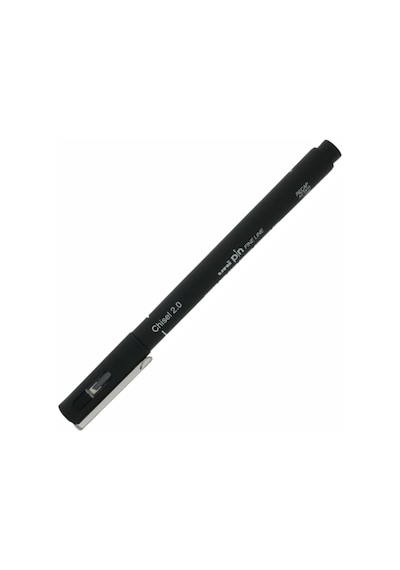 Uni-Ball Pin Cs2-200 Siyah Cs2 Fine Line Kesik Uç Kalem 2.0