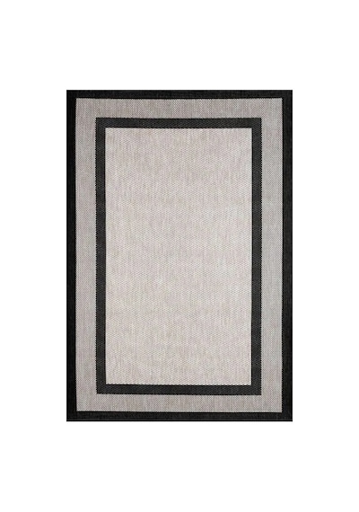 Luxess Halı Sisal Plus 1149 873 Bej Siyah Makine Halısı Bej - Siyah