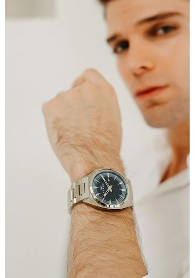 Ferro Fm43025a-a3 Quartz Çelik Gri Lacivert Kadran 42 Mm Erkek Kol Saati Gri
