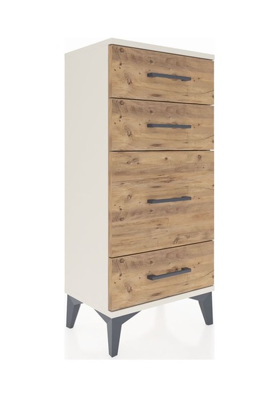 Arges Komodin 4 Çekmeceli 44x30x96 Aytaşı-çam Aytaşı
