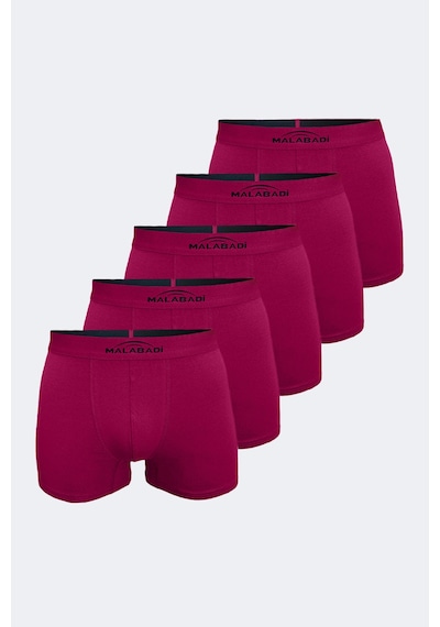 Malabadi Erkek Bordo 5 Li Pamuk Elastan Boxer 5m075 Bordo